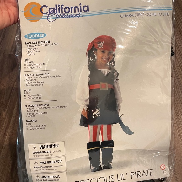 “Precious Lil Pirate” Toddler Costume ❤️🖤 - Picture 4 of 6